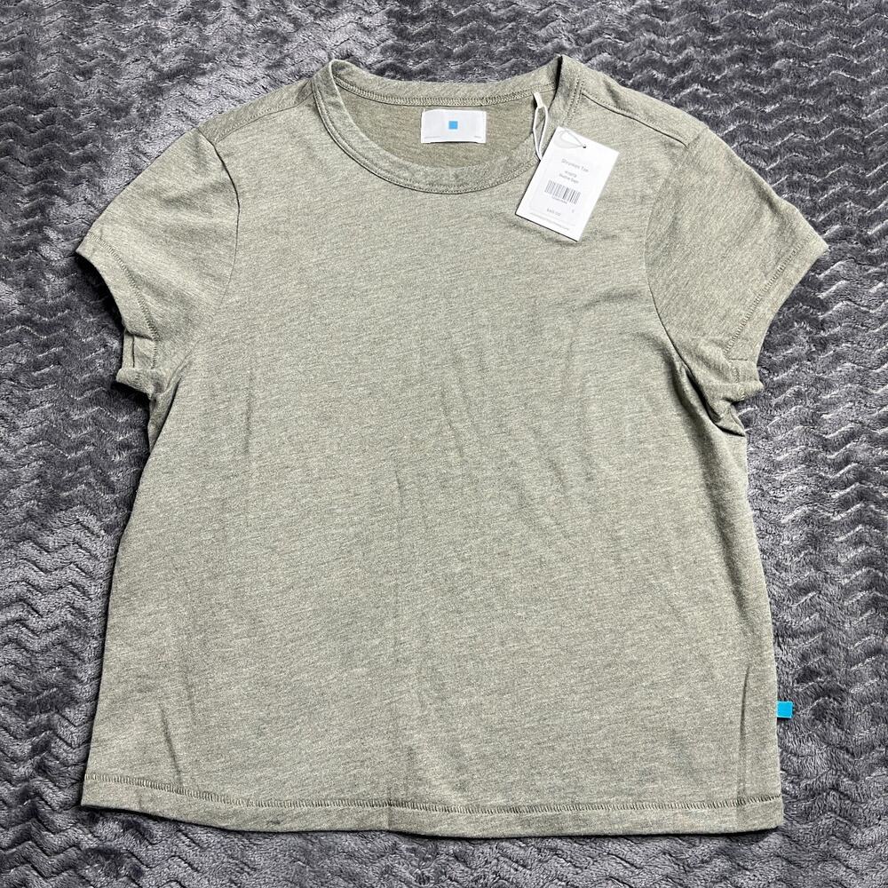 Jason Scott women Shrunken Tee Size S heather sage NWT
